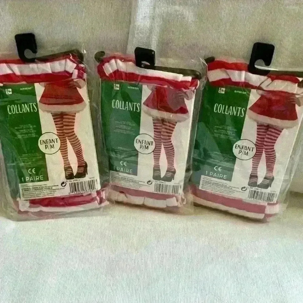 Kid’s Holiday Tights, 3 for $10, NIP, Size Small/Medium - Picture 3 of 3